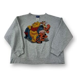 Pooh x Jerry Leigh Women's Graphic Crewneck Sweatshirt Women's Size Medium